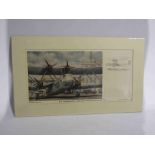 Two Keith Woodcock limited edition prints: Handley Page HP42 Heracles and Lancaster BIIIs of No.