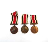 Three Special Constabulary Long Service medals: George V (crowned type) to SUB GROUP LDR. ROBERT J.