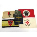 Four reproduction German arm bands