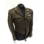 A USAF officer's jacket and trousers with insignia