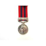 A Victorian India General Service medal 1854-95 with Burma 1887-89 clasp named in scripted text to