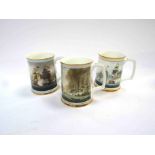 Three Royal Doulton tankards 'Nelson Victories The Battle of Trafalgar 1801 & 1805 and Battle of
