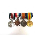 A Military Medal and 1915 medal trio mounted for wearing to 430457 PTE. A.W.