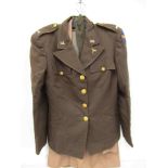 A WWII USAF women's jacket, skirt and hat,