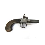 A 19th Century percussion box lock pocket pistol by Conway of Manchester