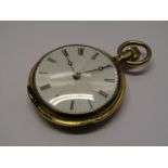 PATEK PHILIPPE: a late 19th/early 20th Century 18ct gold cased keyless wind fob watch,