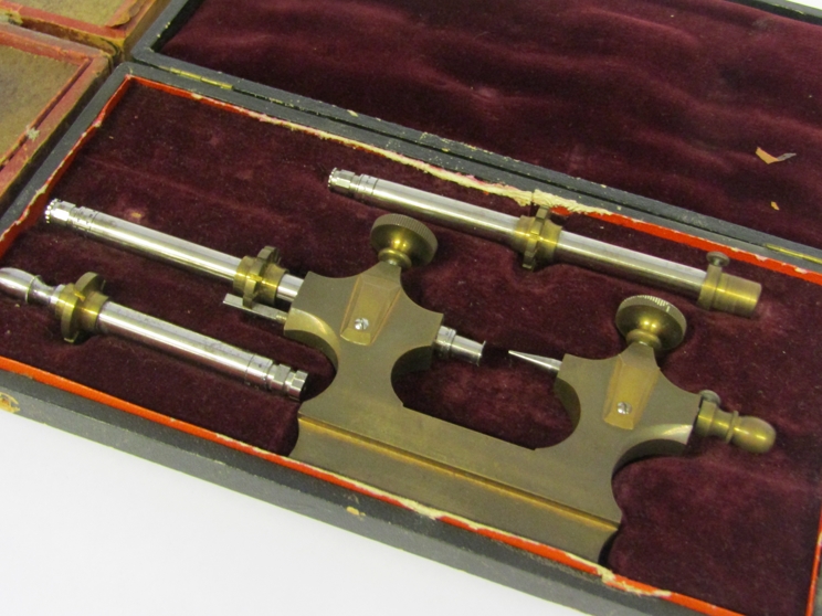 Two cased antique Jacot tools for pivot filing and polishing, - Image 2 of 3