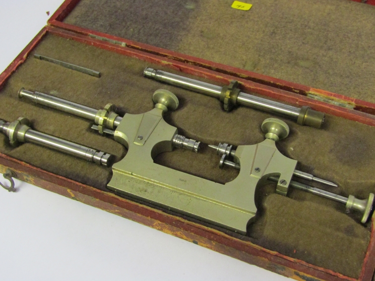 Two cased antique Jacot tools for pivot filing and polishing, - Image 3 of 3