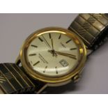 TIMEX: a steel and gold plated cased gent's automatic wristwatch,