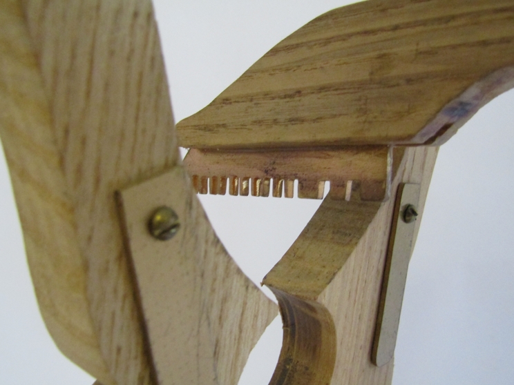 A handbuilt wooden longcase testing stand and a French pendulum clock testing stand (2) - Image 3 of 6