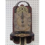 An 18th Century and later lantern clock with 30 hour countwheel strike with rope drive,