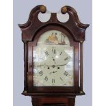 A George III mahogany 8-day long case clock,