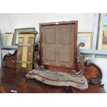 A large 19th Century mahogany mirror frame.