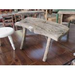 A 19th Century rustic elm milking stool