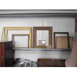 Seven various picture frames