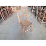 Four 1930's beech child's chairs