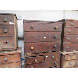 A Victorian mahogany chest of three drawers