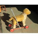 A 1950's push-along dog