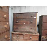 A Victorian mahogany chest of three drawers