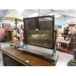 A Regency mahogany dressing table mirror for restoration,