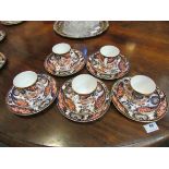 A collection of Royal Crown Derby Imari King's pattern 383 tea cups,