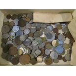 A collection of foreign coinage Belgian, Ireland, French, Commonwealth issues,