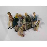 Various dolls house dolls