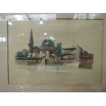 E POCOCKE (1843-1901): A series of 19th Century watercolours heightened with white depicting
