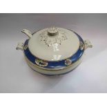 A Bradley's Longton "Chelsea" soup tureen with cover and ladle