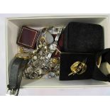 A box containing assorted bijouterie,