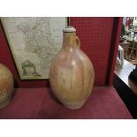 A stoneware flagon numbered 2,