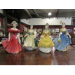 Four Royal Doulton figurines "Melanie" model No HN2271,