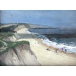 CAMPBELL ARCHIBALD MELLON (1878-1955) (ARR): "Cliffs and beach at Hopton".