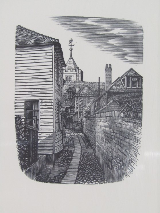 MICHAEL RENTON (1934-2001) 'Alley Street in Rye', - Image 2 of 3