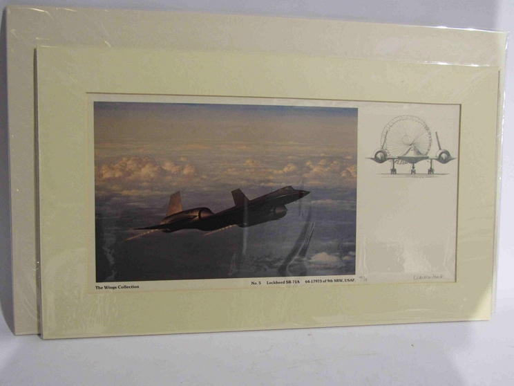 Three Keith Woodcock limited edition prints: Lockheed SR71A 10/51, - Image 3 of 4