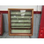 Two glazed display cabinets