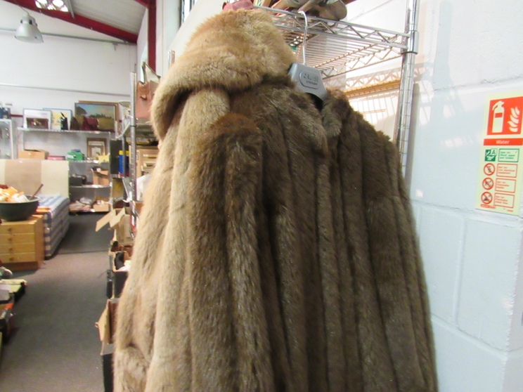 Two fur coats including M.