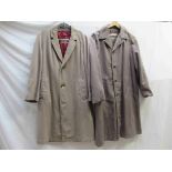 Two gent's raincoats