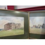 WILLIAM PATE: Two watercolour works of St.