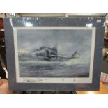 A limited edition print after Michael Rondot of McDonnell Douglas Phantom aircraft entitled