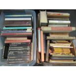 A tub of art related books including series from Thames and Hudson, Paul Hamlyn,
