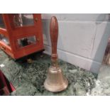 A Victorian School hand bell,