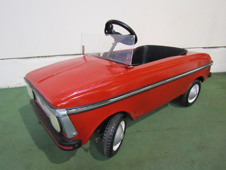 A child's Moskvitch pedal car,