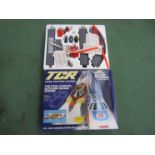 A TCR Lighted Jam Car Speedway slotless racing set