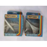 Two boxed Matchbox Skymasters diecast aeroplanes;