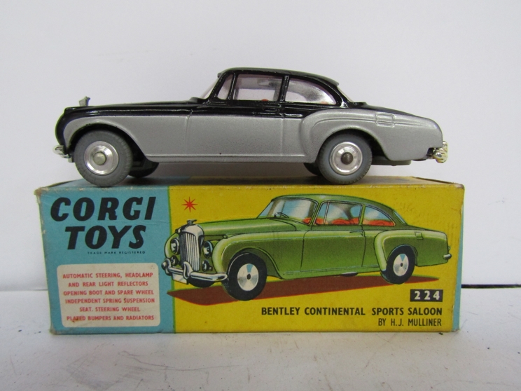 A boxed Corgi Toys diecast 224 Bentley Continental Sports Saloon,