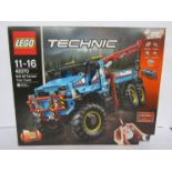 A boxed Lego Technic set 42070 6x6 All Terrain Tow Truck