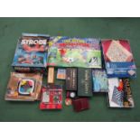 Mixed games including Stroke and Wizard electronic games, Talisman chess computer, Labyrinth,