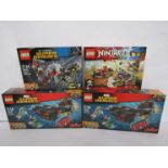 Two unopened Lego Super Heroes 76048 Iron Skull Sub Attack sets,