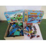 A boxed Thomas & Friends Take Along Engine Wash and Works Playset and Tomy Thomas & Friends Thomas